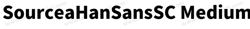 SourceaHanSansSC Medium字体转换
